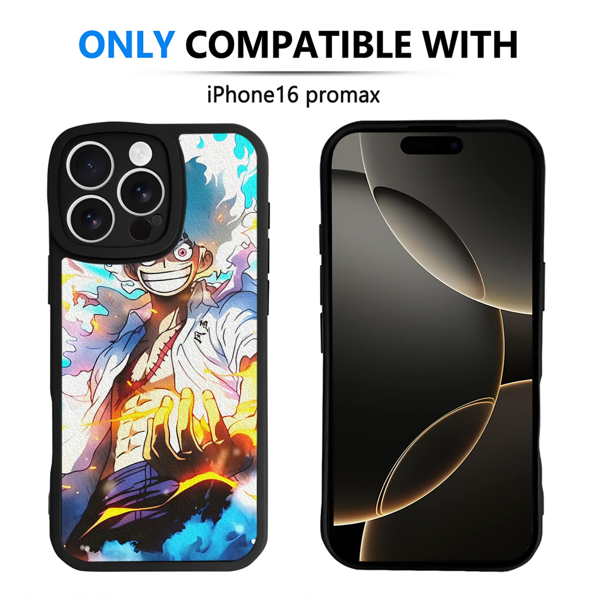 （画像用） ワンピース ONE PIECE 【iPhone 16シリーズ対応】シリコンスマホケース（レザー調） 材質：シリコン